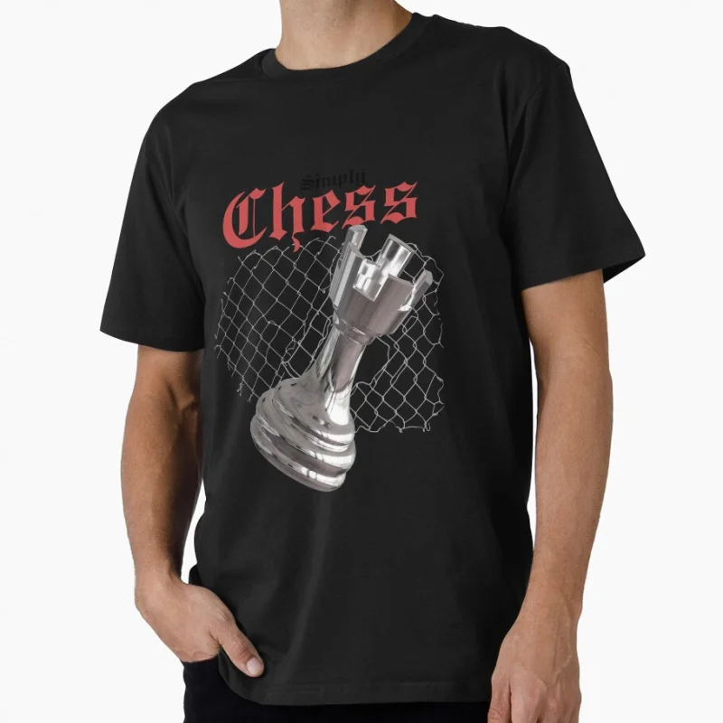 

Simply Chess 1202 Funny Chess Player Gift T shirt for man 100% cotton Large size Tops Game Graphic Print Clothes S-6XL