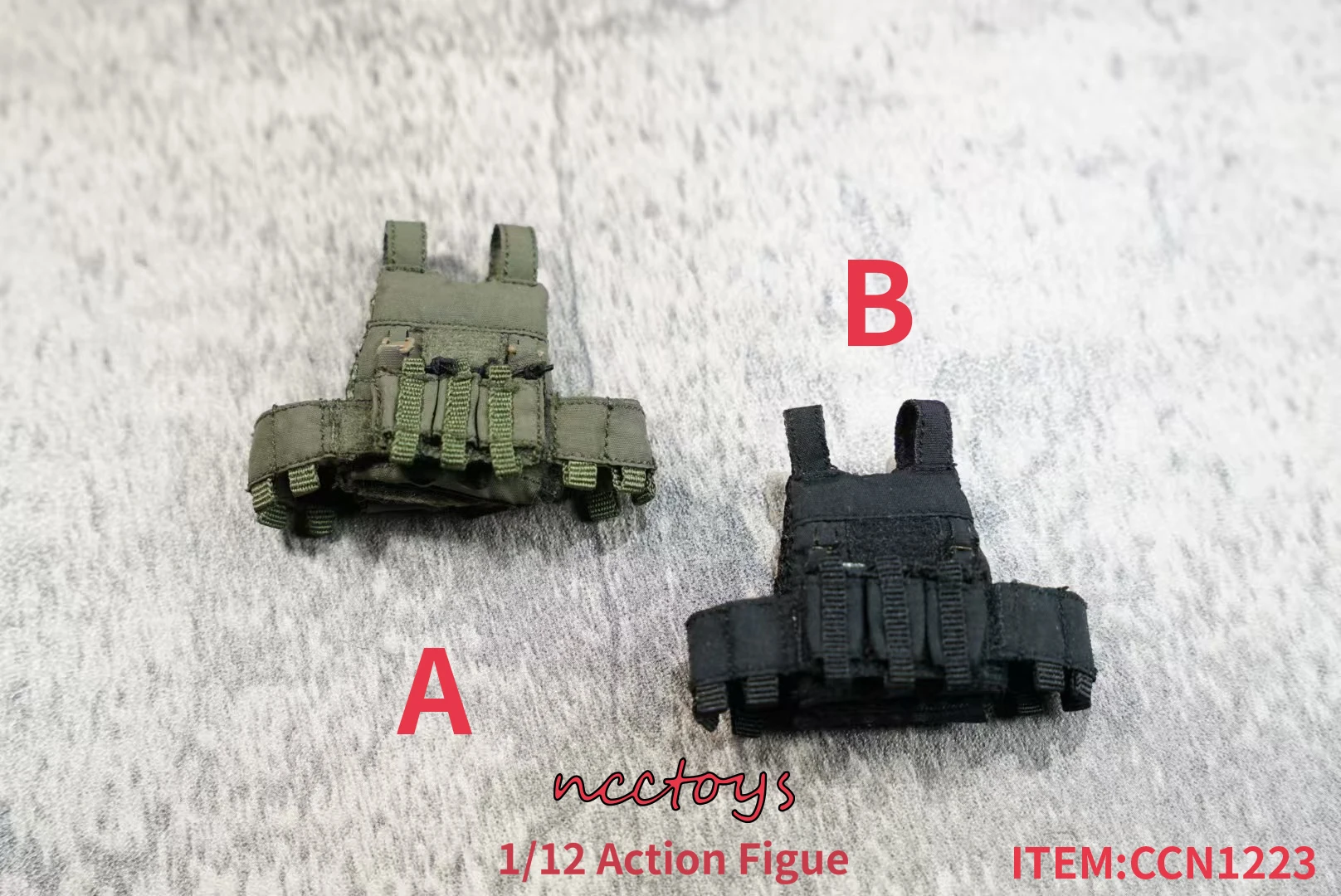 NCCTOYS CCN1223 1/12 兵士服迷彩防弾ベスト弾薬運搬アクセサリー 6 