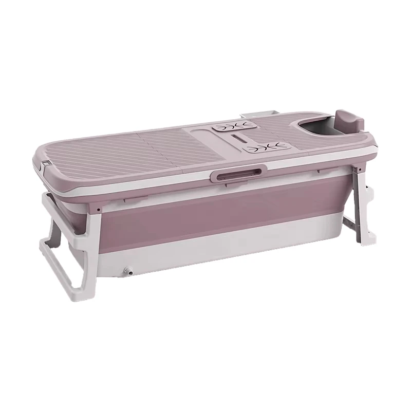 Hot Sale 150cm Portable Adult Foldable Bathtub Plastic with Cover