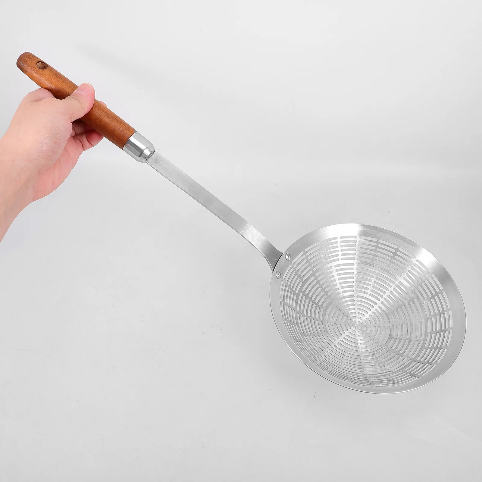 

Stainless Steel Large Slotted Spoon Heat Resistant Colander Spoon for Pasta Vegetables Noodles Food Strainer Kitchen Tool