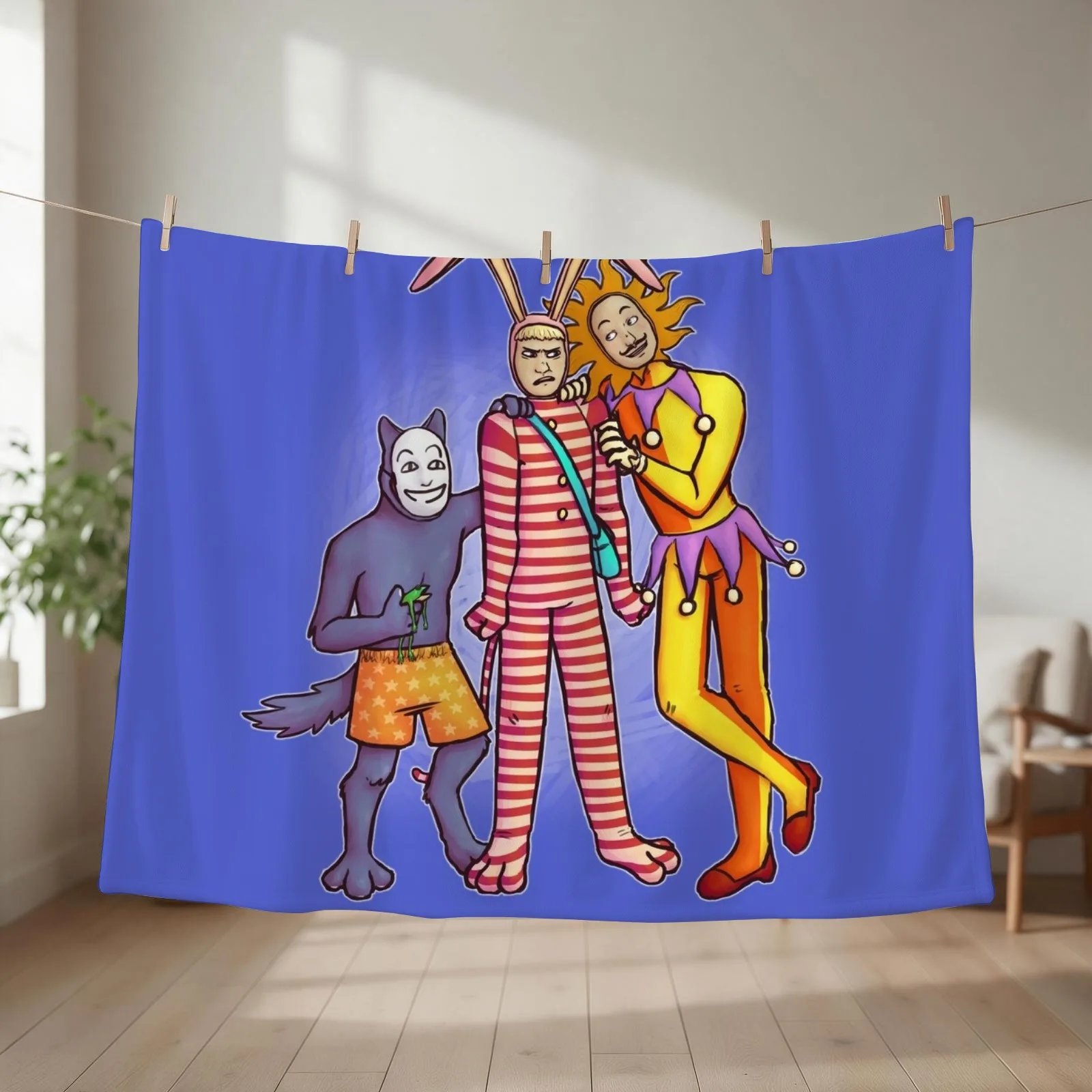 Poppee the Performer Throw Blanket couch cozy soft plush fuzzy picnic outdoor blanket
