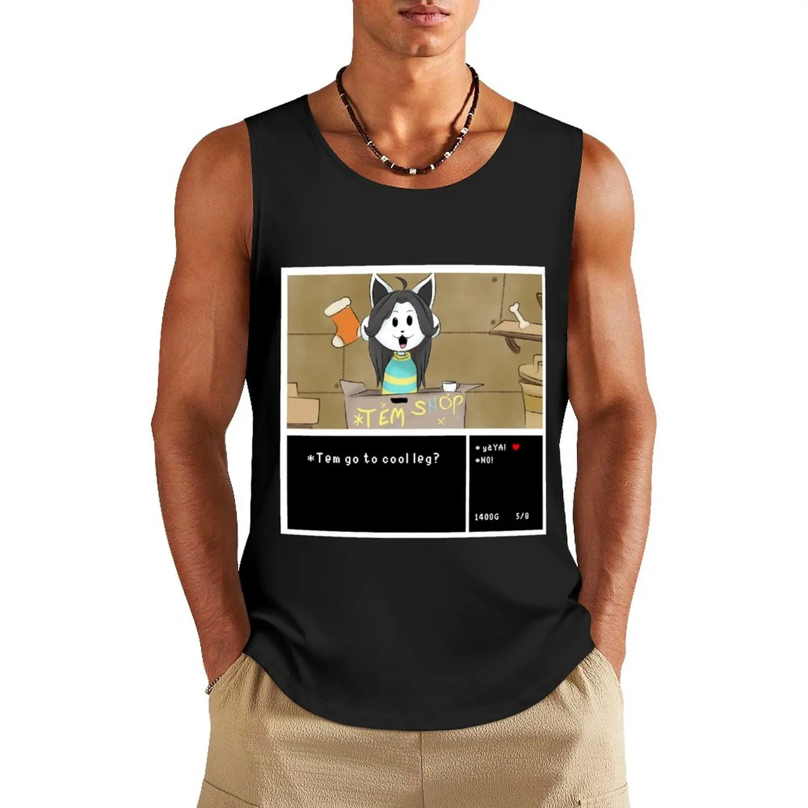 

Tem Go Cool Leg Tank Top gym T-shirt male
