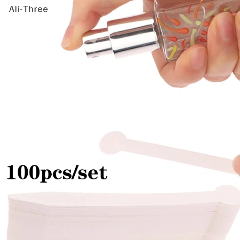 

100pcs Perfume Tester Strips Fragrance Test Strips Essential Oil Tester Scents Aromatherapy Testing Paper Perfume Kit