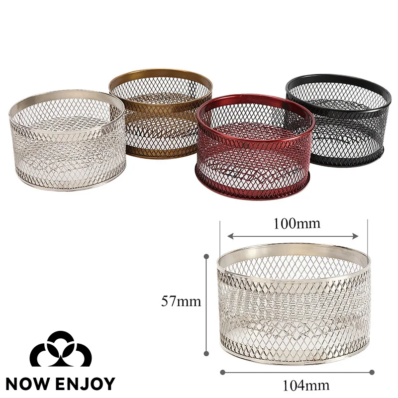 NOW ENJOY 2026 Metal Hookah Charcoal Holder Shisha Narguile Hookahs Sheesha Cachimbas Hollow Out Metal Screens