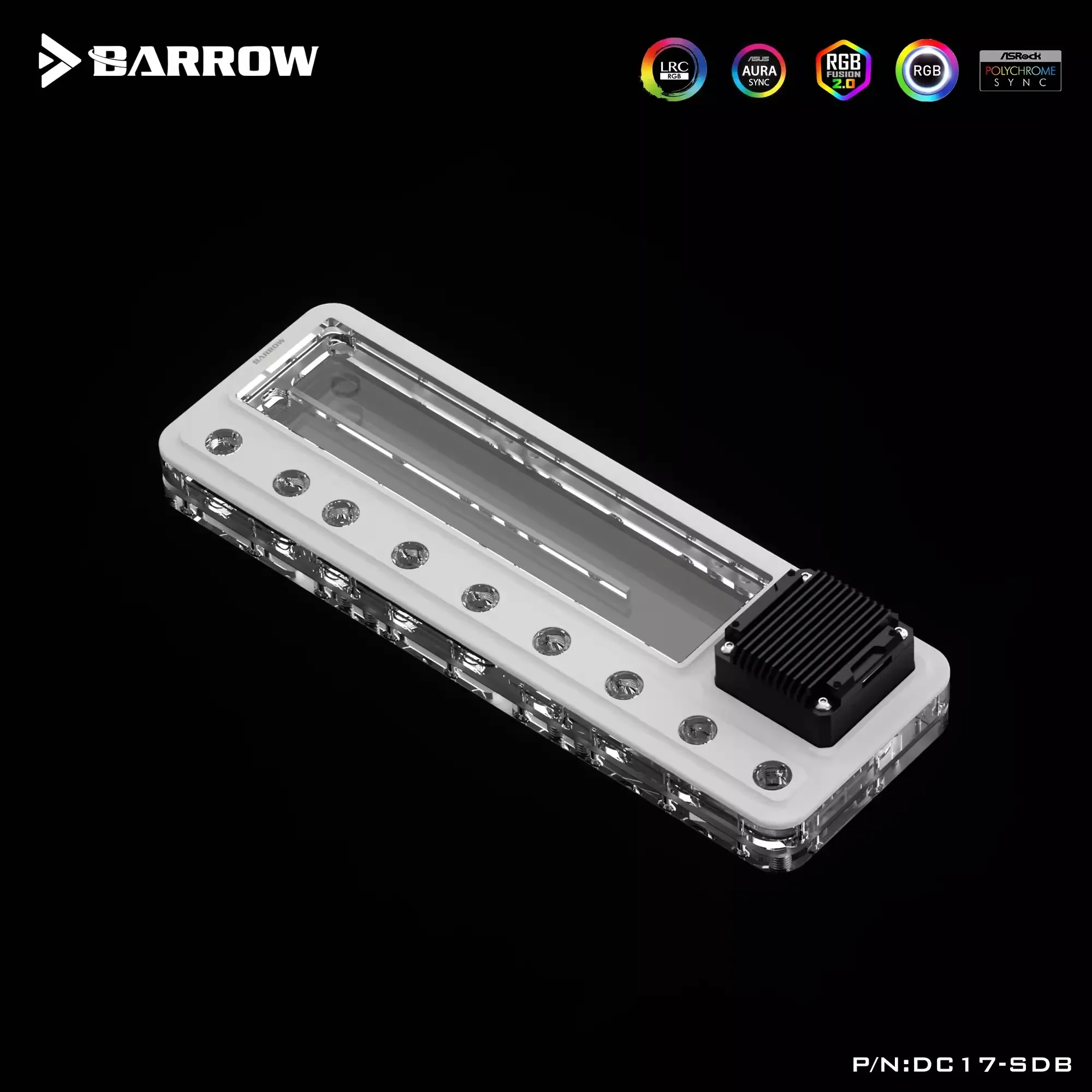 Imagem -05 - Barrow Aio Bomba Reservatório Bomba Integrada Tanque de Água 17w Placa Distro Universal para pc Computador Sistema de Refrigeração de Água Constructio