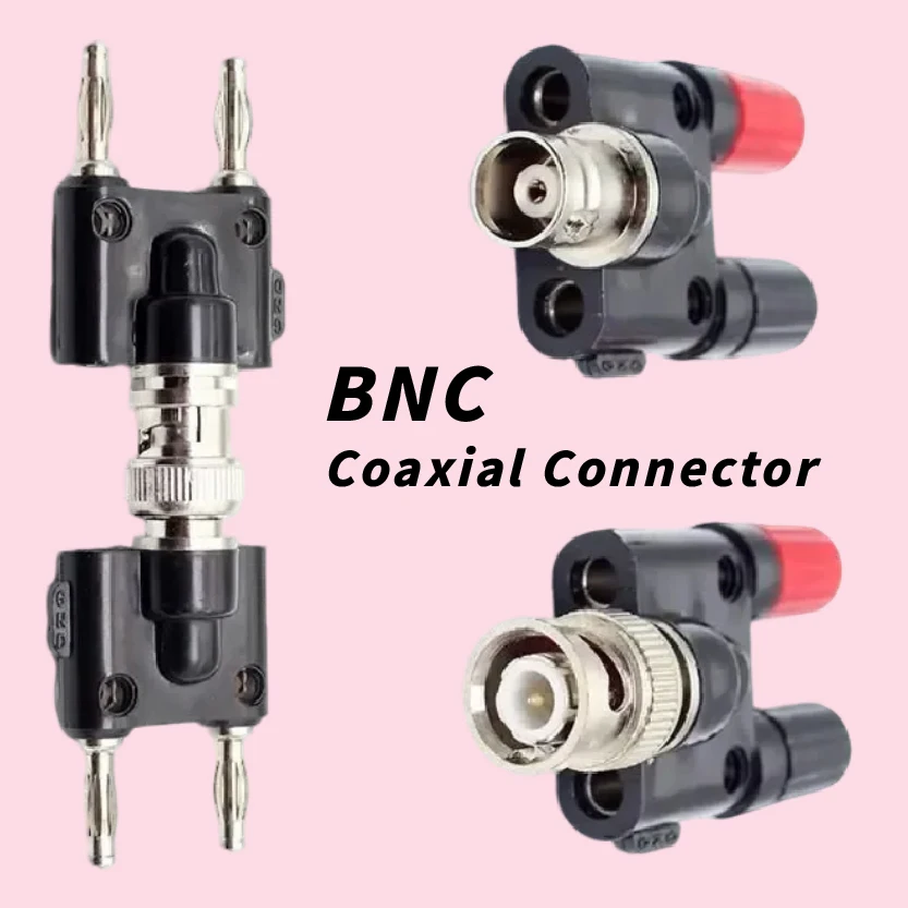 

Dual 4mm Banana Sockets BNC Tee Connector RF Power Splitter for Lab Bench and Multimeter Calibration