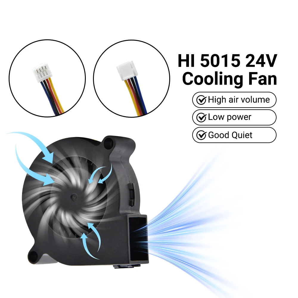 Hi 5015 24V 10000 RPM Cooling Fan for Hi 3D Printer L80 Mini Part Cooling Fan High Speed Quiet Blower Fan 3D Printer Accessories 3