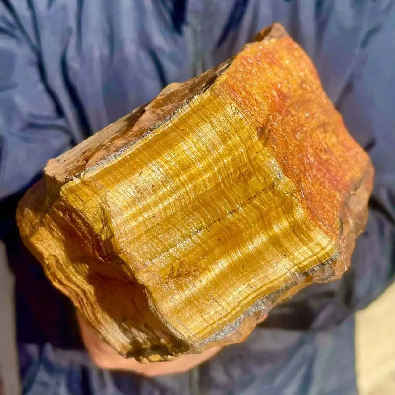 Natural Tiger Eye Raw Stone Chakra Healing Quartz Crystal Repair Rock Mineral Specimen Home Decor