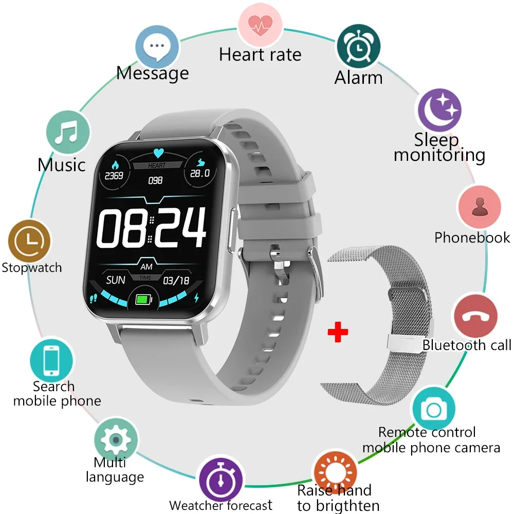 

Zordai DTX New Smart Watch Men Women Heart Rate Blood Pressure 100+ Sports Modes Fitness Tracker Sport Smartwatch Man For Xiaomi