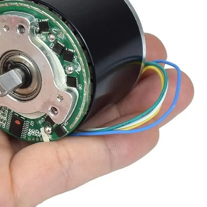 For Industrial/DIY – 12V DC Brushless Motor, Strong Neodymium Magnet, Large Torque, 6mm Shaft, 2440RPM, High Performance, Compac