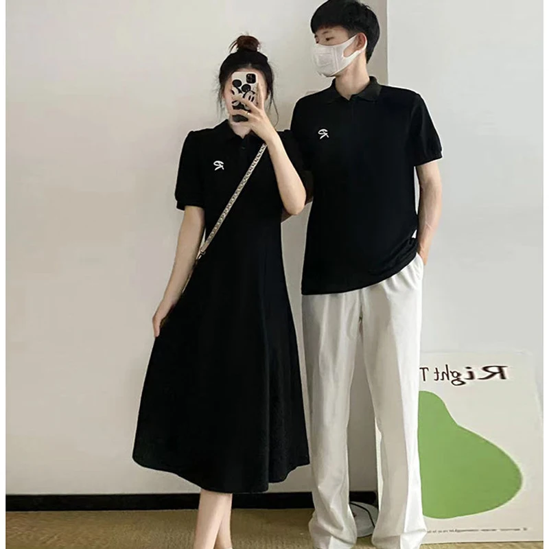   Ensemble t-shirt et jupe ort Sve pour Couple, Design assorti, tendance, une pièce, été 2024