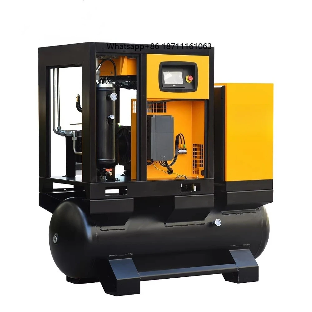 22kw 30hp Industrial Screw Air Compressor with Air Dryer Filter Tank High Efficiency Industrial Compressors