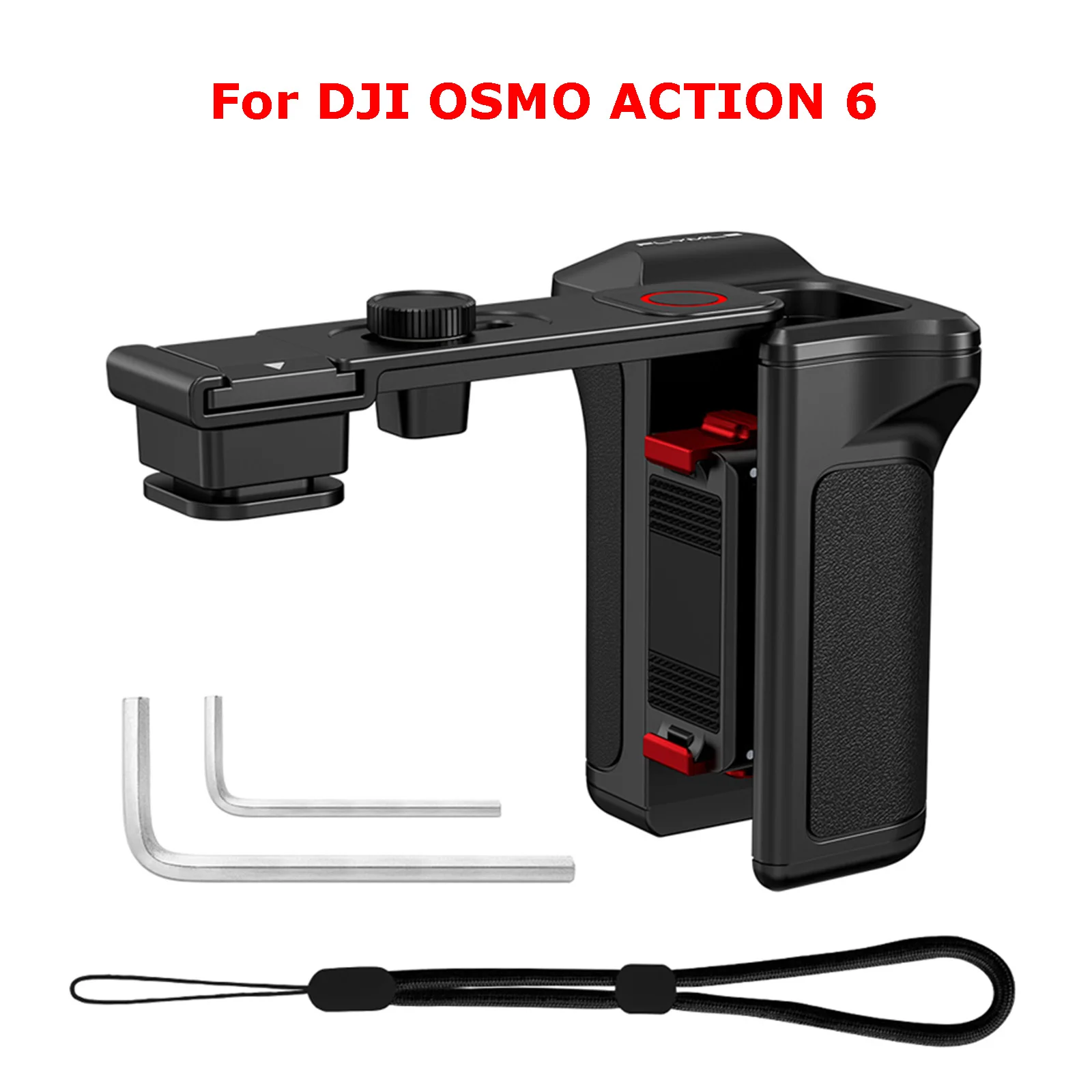 dji-osmo-action6-多機能アクションカメラグリップセット磁気クイックリリースラビットケージハンドルセット