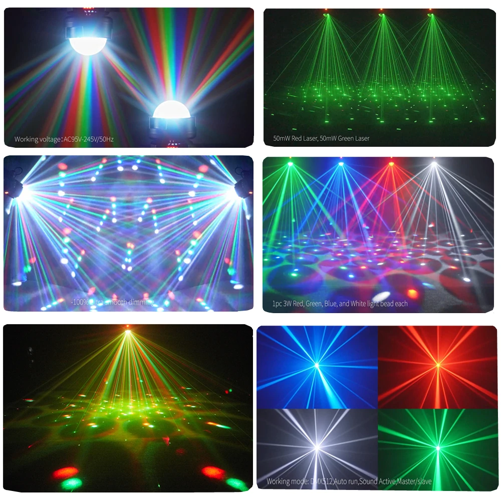 ステージライト パーティー Dj ディスコ ボール ビーム レーザー モバイル ヘッドライト リモコン Dmx512 Dj バー ナイトクラブ クリスマス 屋外 ステージ パフォーマンス ウェディング パーティー クラブ 装飾ライト パーティー、バー、誕生日、結婚式、フェスティバル、AC