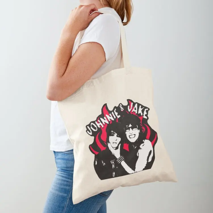

jake and Johnnie flames Tote Bag tote bags cloth bags large size bags tote bag men personalized bag