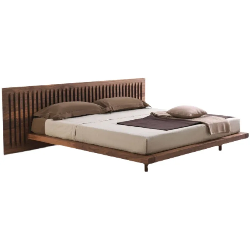 

Italian, black walnut, simple, light luxury, large flat, master bedroom