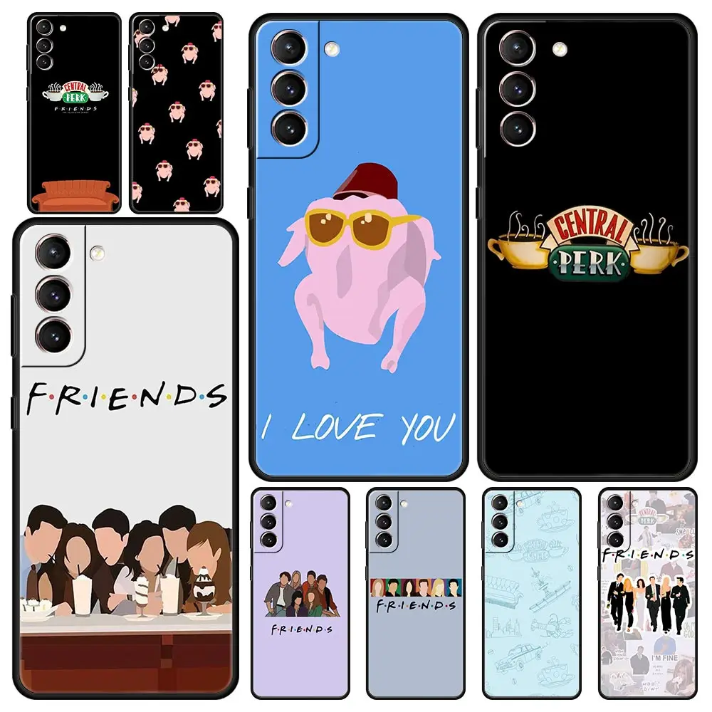 Phone Case For Samsung S24 S23 S22 Ultra S20 S21 FE 5G S10 S9 Plus S10E S8 S7 Edge Cover Central Perk Coffee friends tv show