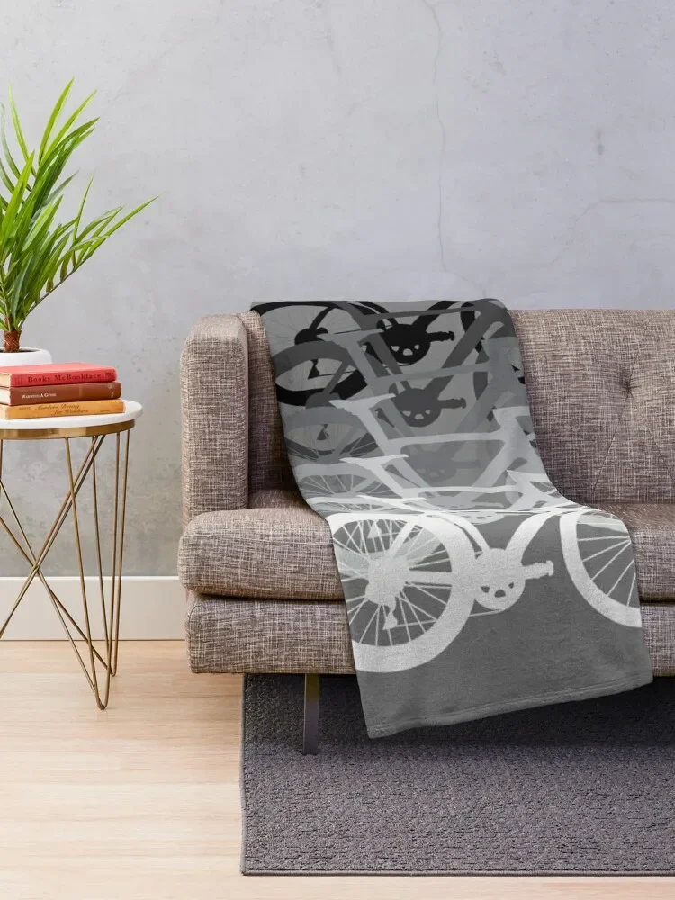 Road Bike Fade Throw Blanket Bed linens Thin Polar Blankets