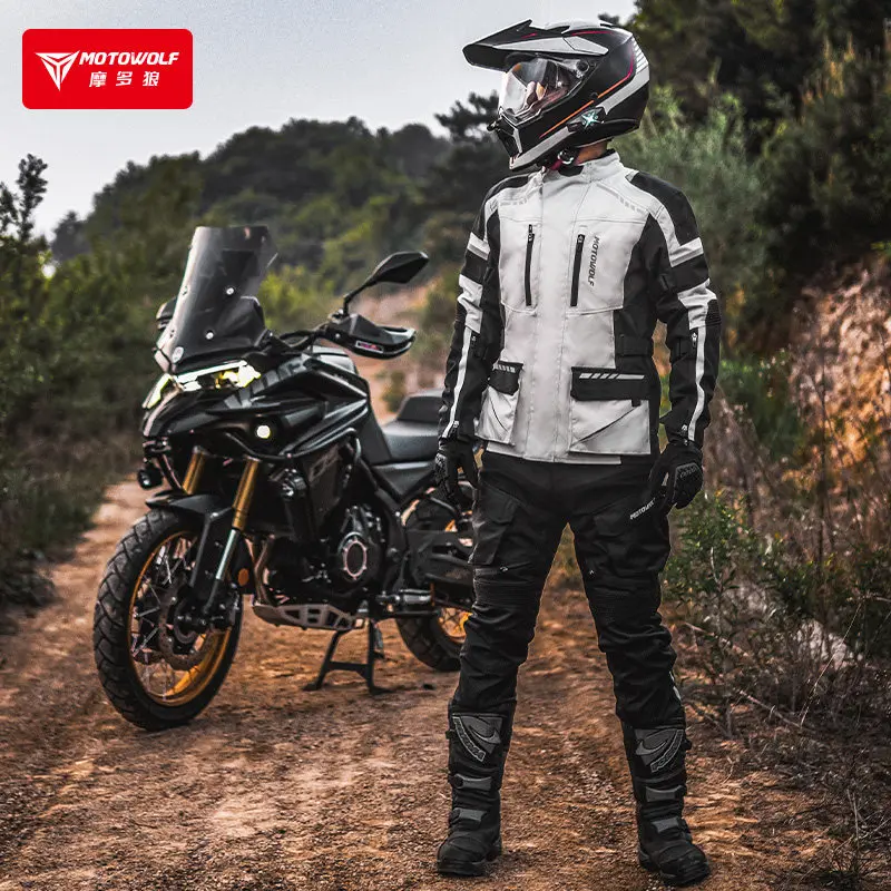 motorcycle riding clothes waterproof warm cold-resistant down racing clothes anti-drop locomotive motorcycle travel equipment