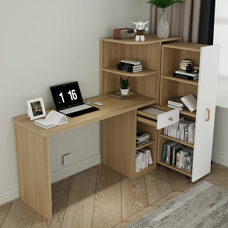 Mesa estudante casa de madeira maciça estante mesa canto mesa escrita quarto mesa cabeceira desktop escritório computador