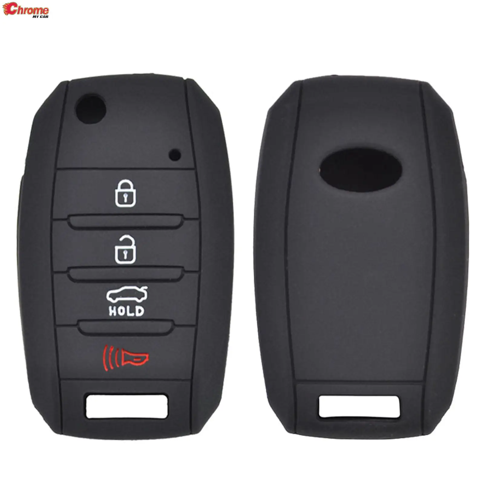 Silicone Car Remote Key Case Cover Fob Skin Holder Shell For Kia Sedona Optima Sportage Sorento Soul Forte 2015 2016 2017 2018