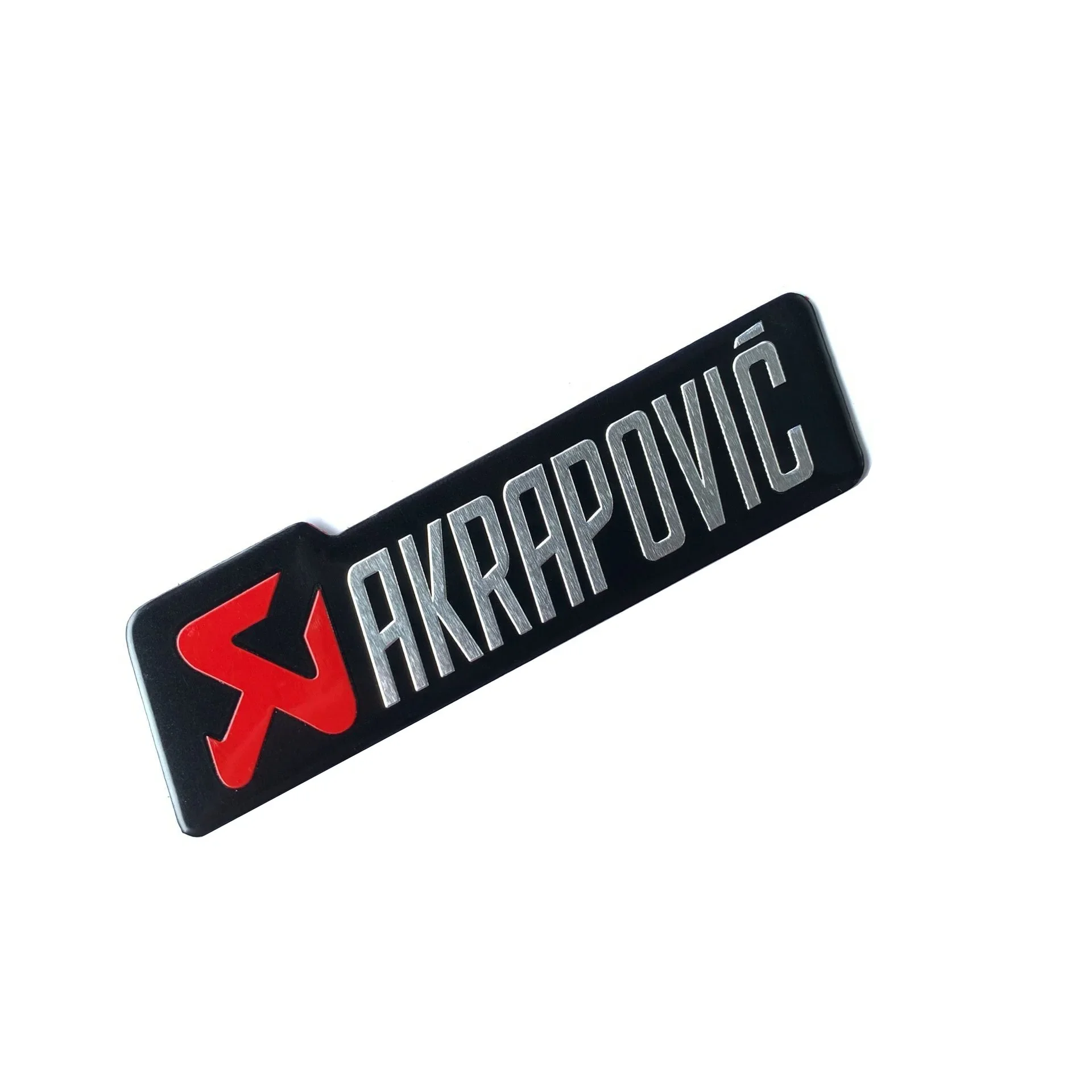 Akcesoria do modyfikacji motocykli Naklejka Akrapovic Naklejki na rury wydechowe Metalowa aluminiowa etykieta Wodoodporna dekoracja osobowości