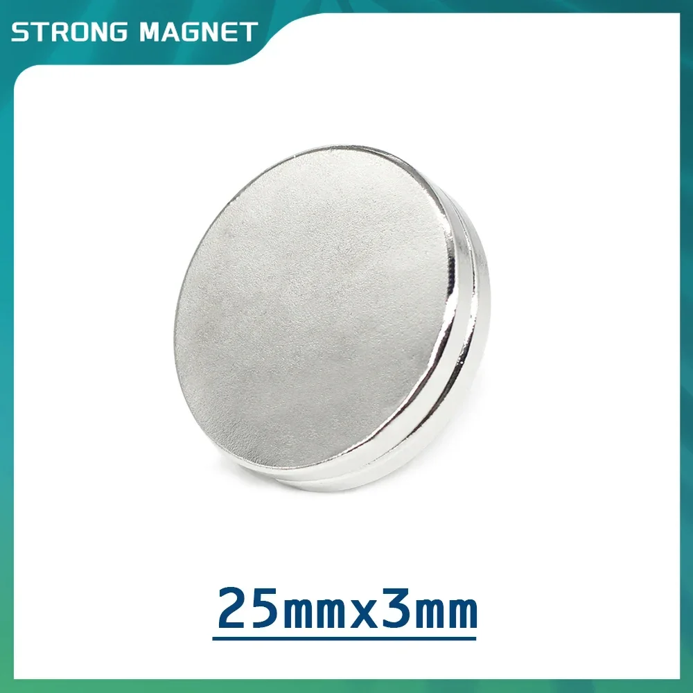 2/5/10/20/30PCS 25x3 mm Round Rare Earth Neodymium Magnet 25mm*3mm Search Magnet Strong 25x3mm Disc Permanent Magnet 25*3 mm