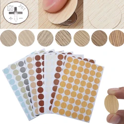 1sheet 54Pcs Self-adhesive Sealing Stickers  Screw Holes Desktop Cabinet Furniture Repair Stickers Screw Cap Covers