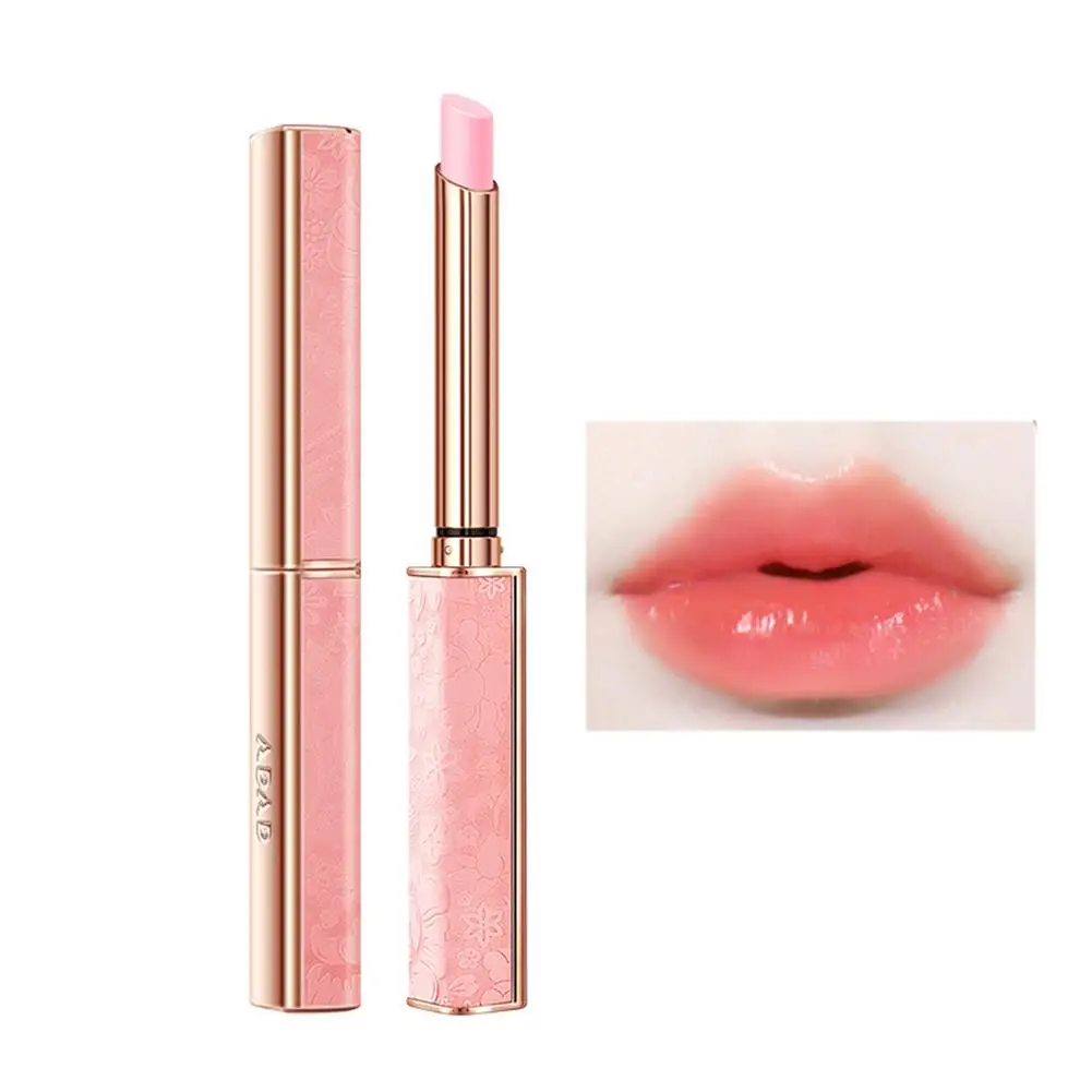 2024 Hot Sale Adad Lip Gloss Natural Daub Smoothly Ultralight Temperature Change Lipstick Lip Balm For Party D2q7