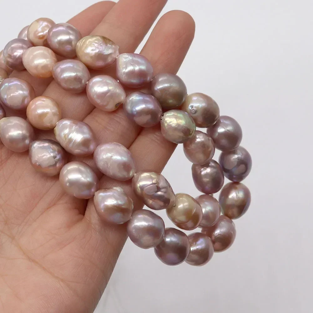 High Quality Natural Freshwater Purple Edison Pearl Jewelry Cute Fashion Ladies DIY Pearl Necklace Pendant Jewelry 9-10mm