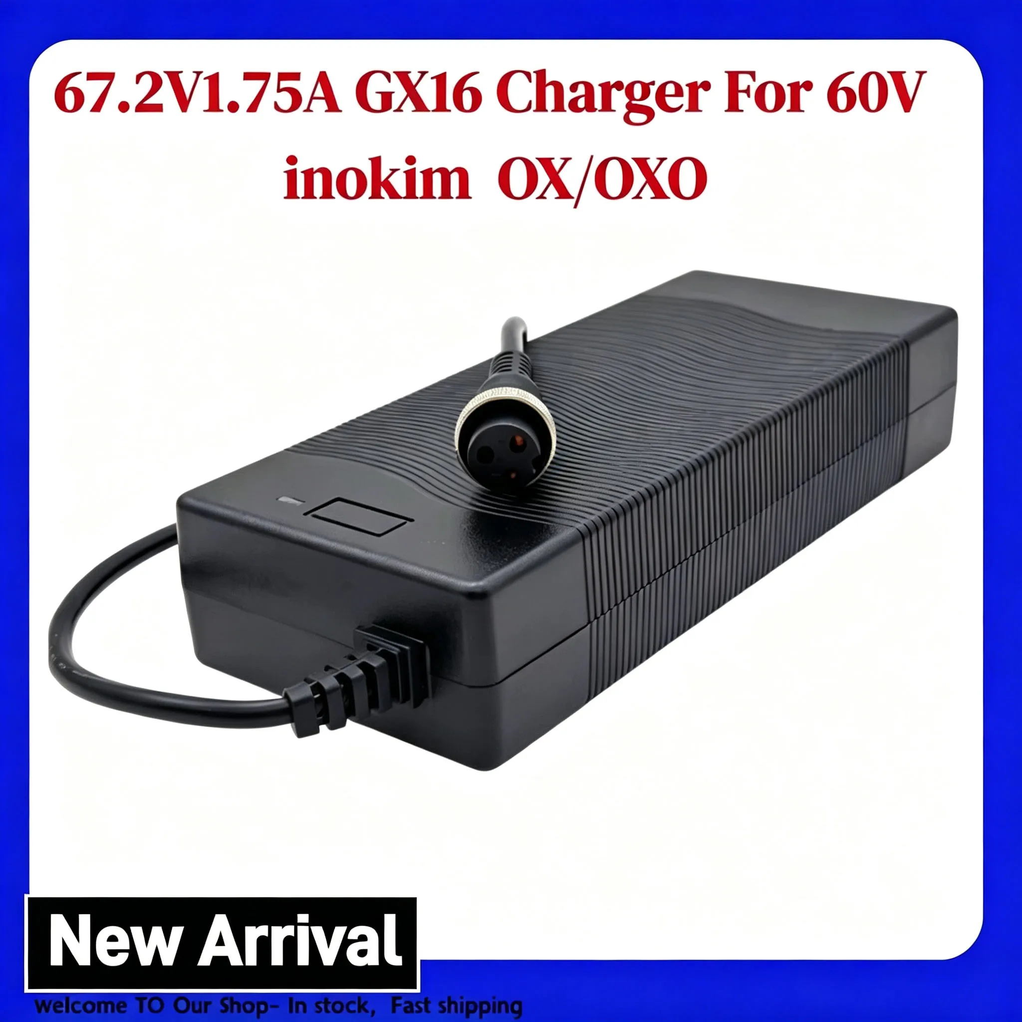 67.2V 1.75A GX16 3-Pin Cannon Li-ion Battery Charger For Inokim OXO OX E-Scooter AC/DC Replacement Adapter EU/US/UK/AUS Plug