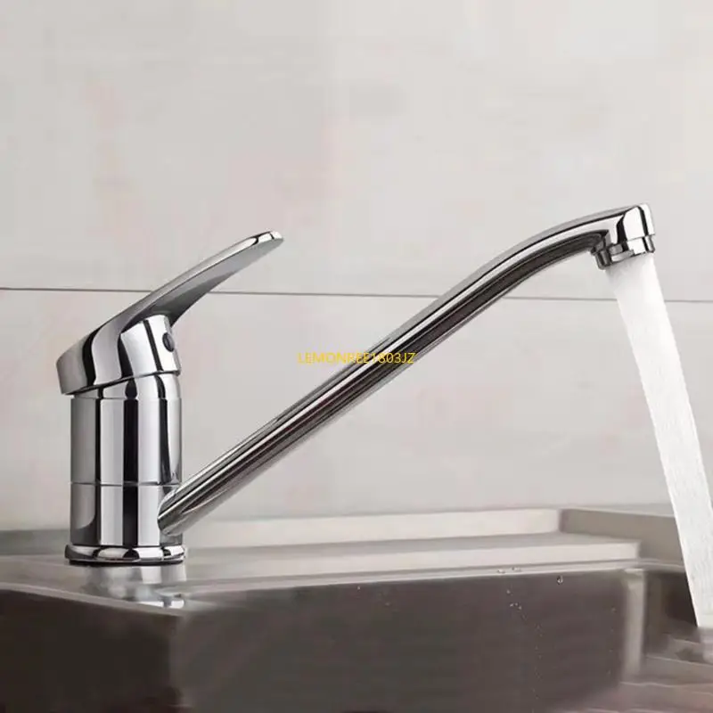 N58C Stylish Kitchen Tap Single Handle 360 Rotation Kitchen Sink Faucet for Home Use