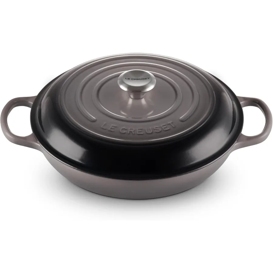

Enameled Cast Iron Signature Braiser 3.5 qt. Oyster