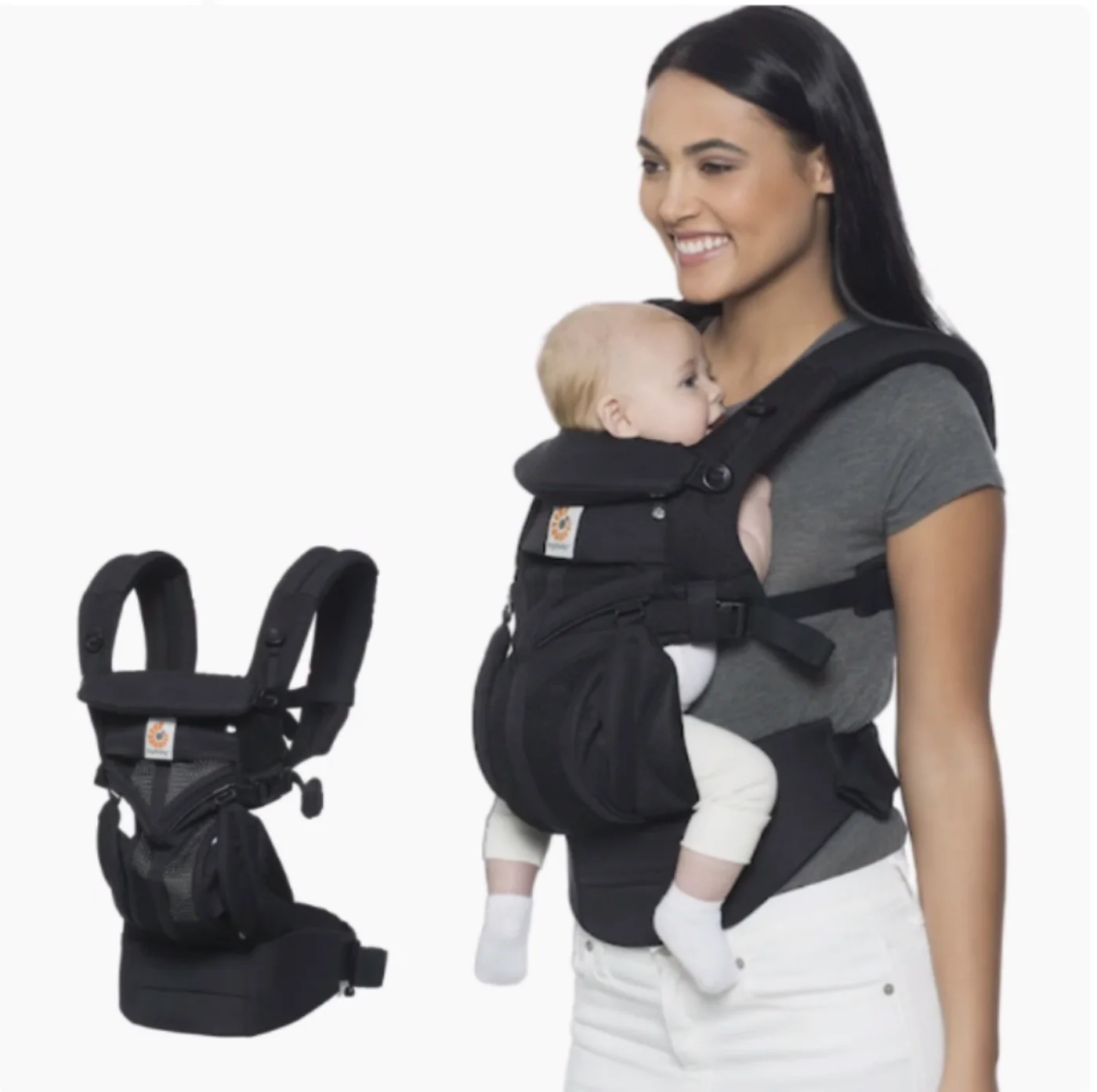 Breeze 360 Omni Baby Carrier Cotton Breathable Ergonomic Backpacks Holder Shoulder Waist Belt Sling Suspenders