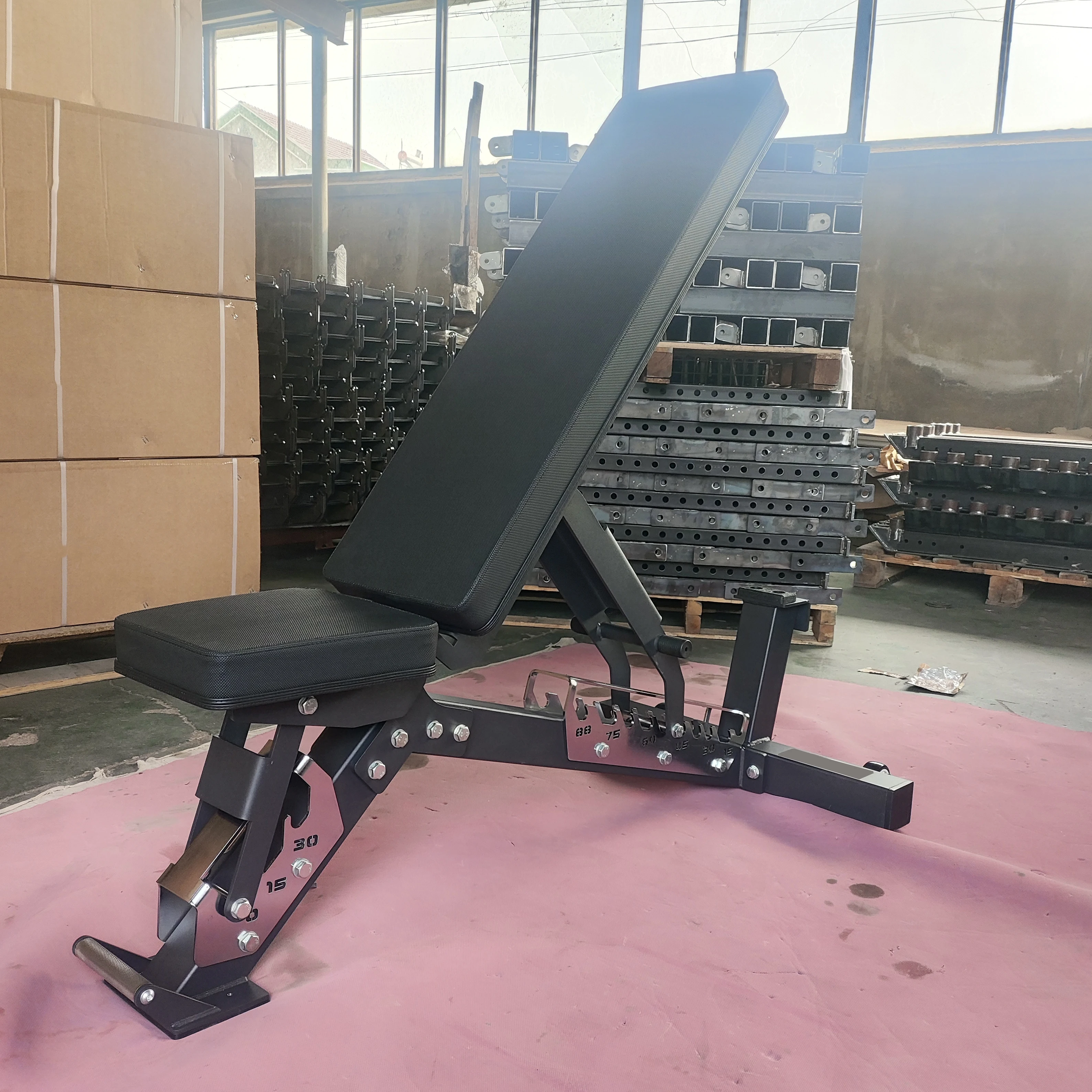 Adjustable Weight Bench Multi Angle Dumbbell Bench Press Weight Capacity 1500 LBS Commercial Gym Equipment