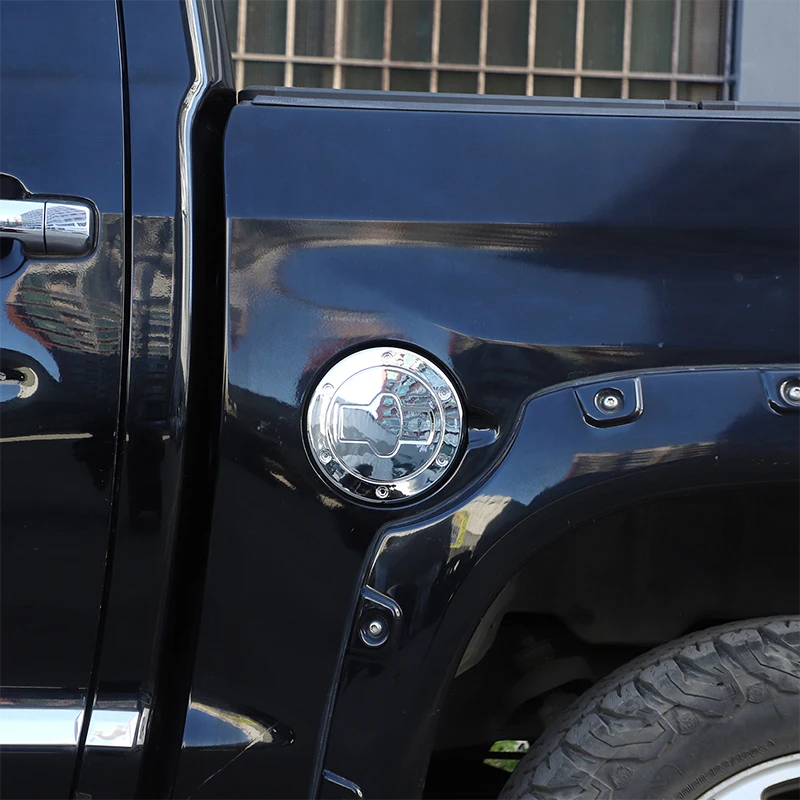 

For Toyota Tundra 2007-2021 ABS Carbon Fiber Car Fuel Tank Cap Cover Decorative Protection Sticker Car Accessories