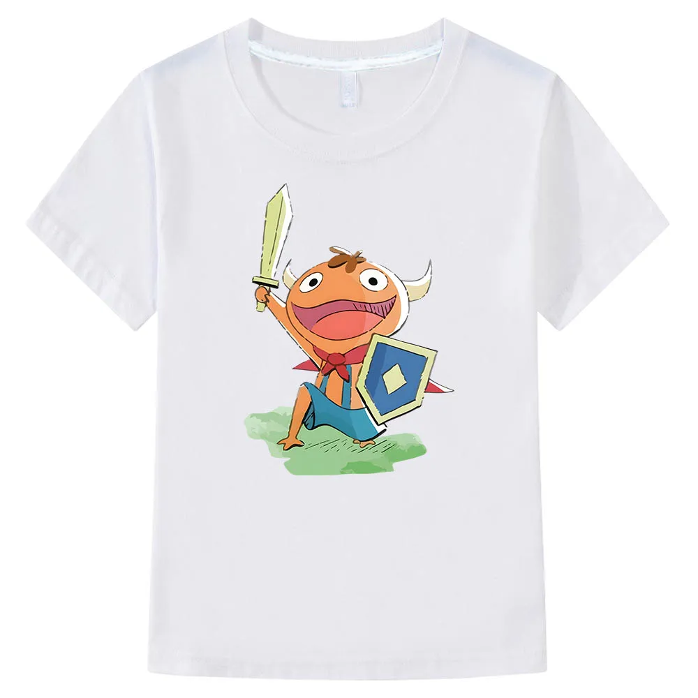 

Ni No Kuni Short Sleeve Anime T-shirts Fashion Manga Tshirt Cute 100% Cotton Tee-shirt Boys/girl Harajuku Casual Cartoon T-shirt