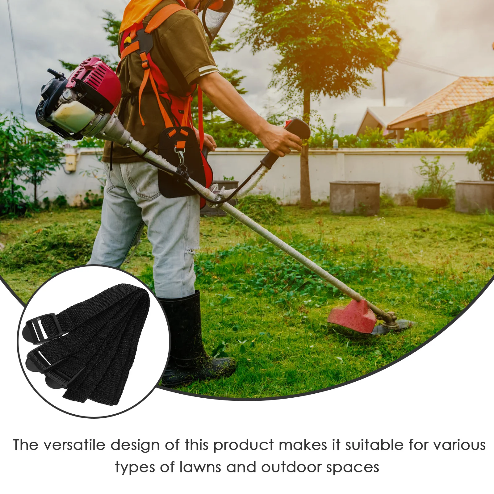 

8pcs Lawn Aerator Shoes Straps Grass Spike Laces Aeration Nylon Gardening Adjustable Scarifier For Patio Manual Aerating