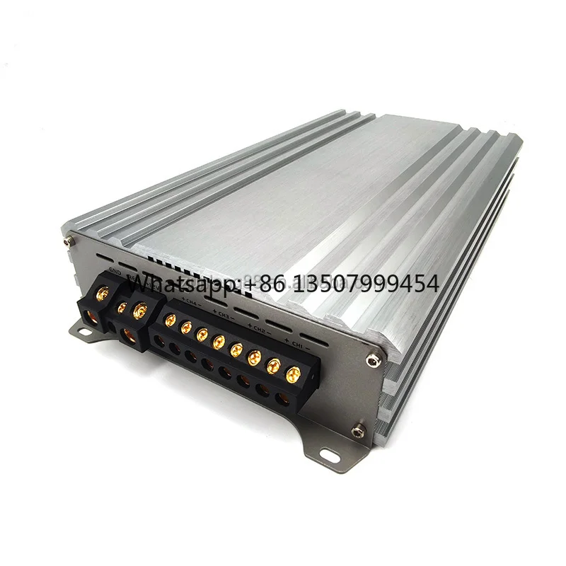 Best 12V Car Power Amp 4 Channel AB Car Subwoofer Amplifier RMS 130W*4 2 Ohms Strong Bass Woofer Car Speakers Amplifier