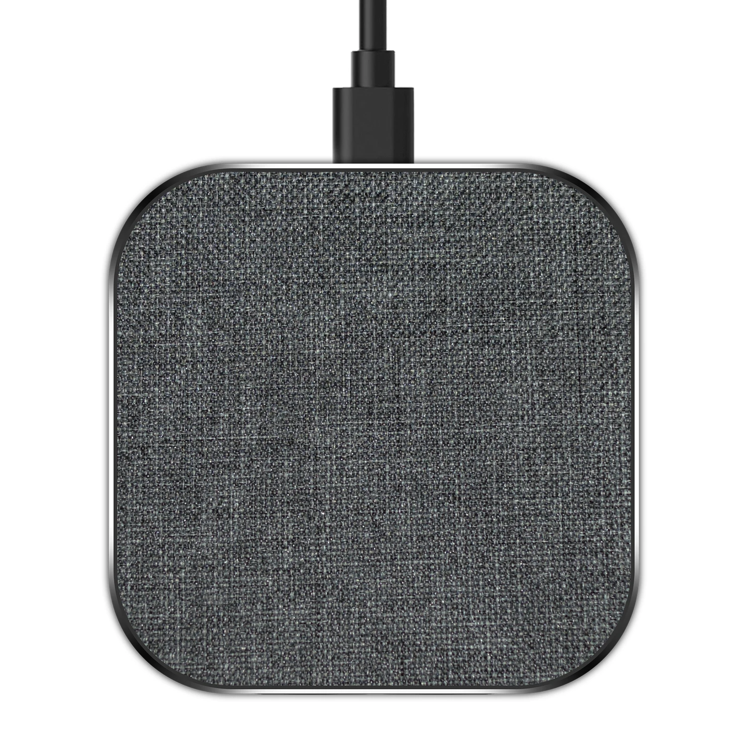 

Aluminum Fabric Multi Desk Qi Wireless Chargers Pad 10w Wireless Charging Pad Qi Fast Charger Station