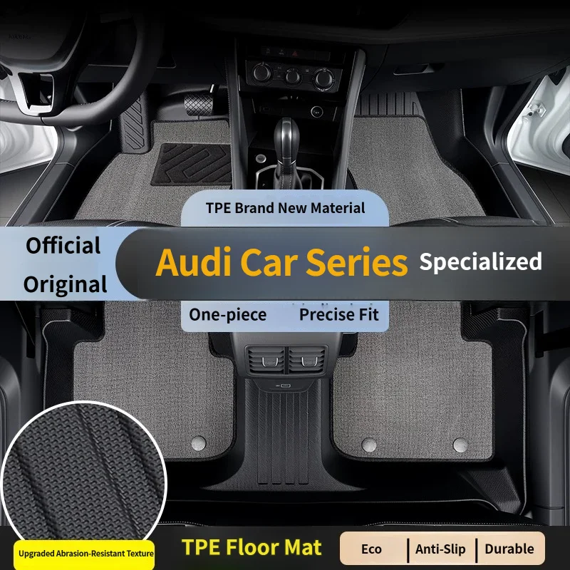 Car TPE Floor Mats For Audi A3 2021-2024 Four Seasons Waterproof and Anti-Slip TPE Floor Mat for Cars Car Accessories 4