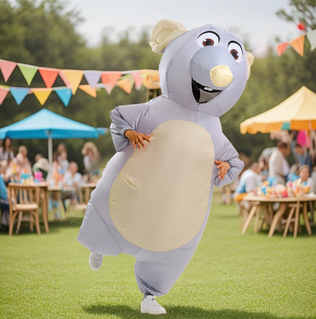 성인을위한 풍선 마우스 의상 마우스 쥐 코스프레 의상 재미 있은 할로윈 파티 카니발 코스프... - 2