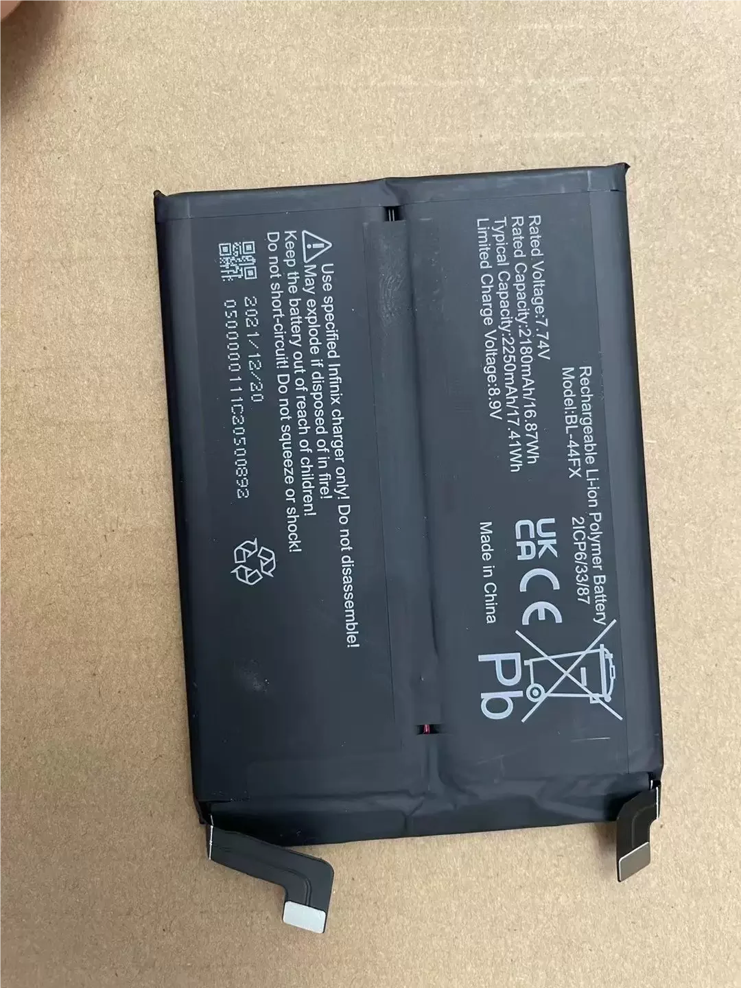 

New Infinix BL-44FX new mobile phone battery 2180mAh/2250mAh+ tool
