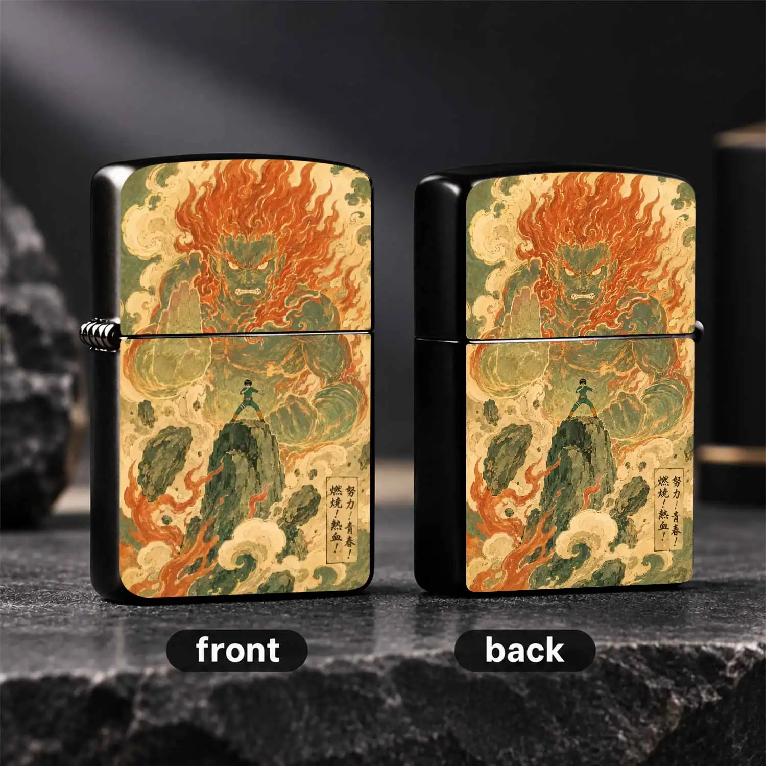 Anime Inspired Ukiyo-E Might Guy Night Kai Lighter Creative Portable Ignition Accessory For Outdoor Daily Multi-Scene Use Exquisite Themed Collectible Decor Great Gift Choice For Anime Fans A Humorous And Interesting Lighter