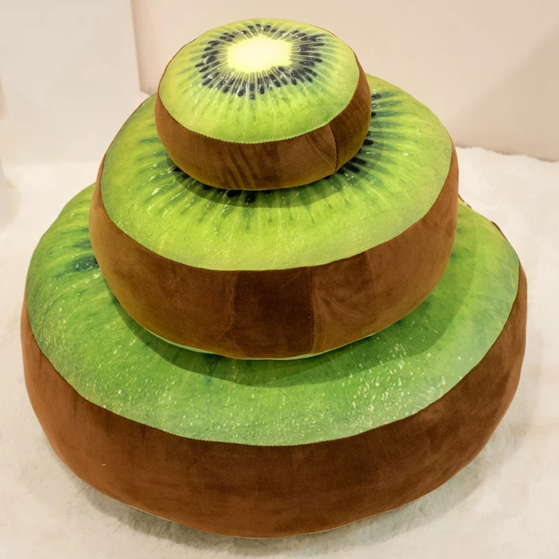 20-60 سنتيمتر Kawai الكرتون محاكاة أنيمي الكيوي الفاكهة ملء لعبة متعددة الوظائف الكيوي وسادة وسادة دمية الأطفال هدية #3