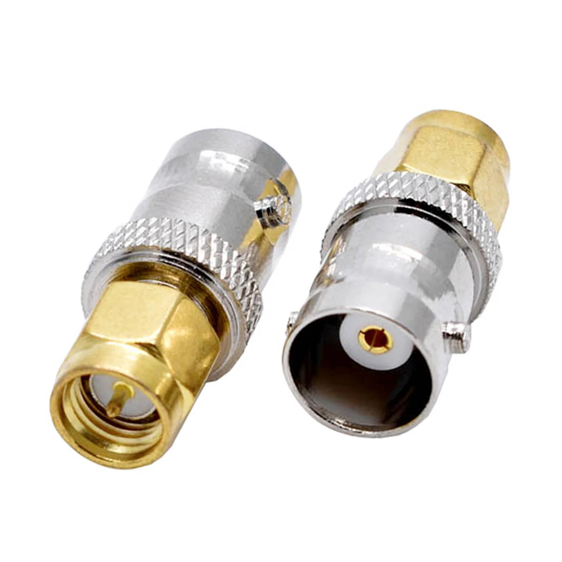 1pc BNC Female Jack to SMA Male Plug RF Coax Adapter Convertor Straight Nickelplated New Wholesale For CCTV