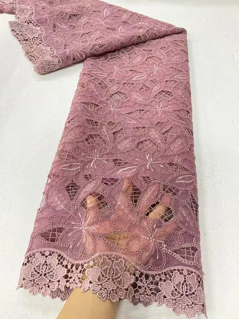 

Африканский нигерийский высококачественный тюль, кружевная ткань, органза, вышивка, гипюр для вечернего платья, жаккардовое свадебное платье, 5 ярдов, JL495