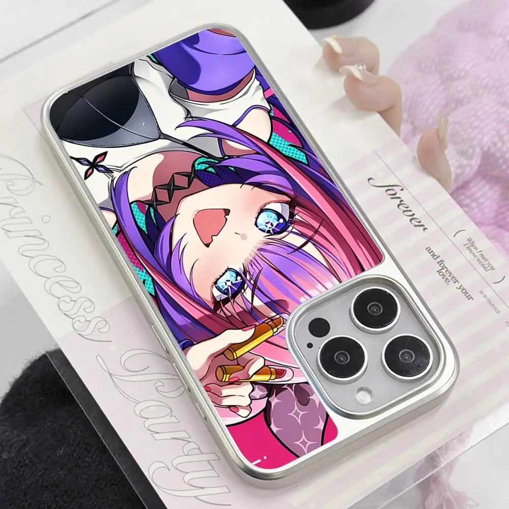 

Holo Kikirara ViVi Silver Plating Mobile Phone Case for iPhone 17 16 15 14 13 12 11 Air Pro Max Plus Colorful Cover