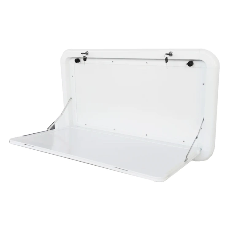 

Складной обеденный стол для автодома, белый или черный, из алюминиевого сплава, для использования в караване или кемпере