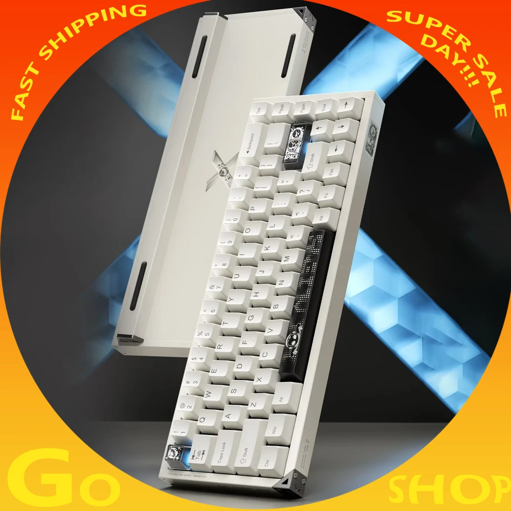 

Игровая клавиатура Piifox Defender 68 HE, алюминиевый корпус с эффектом Gateron Jade Pro, магнитный переключатель по индивидуальному заказу, точность RT 0,01 мм